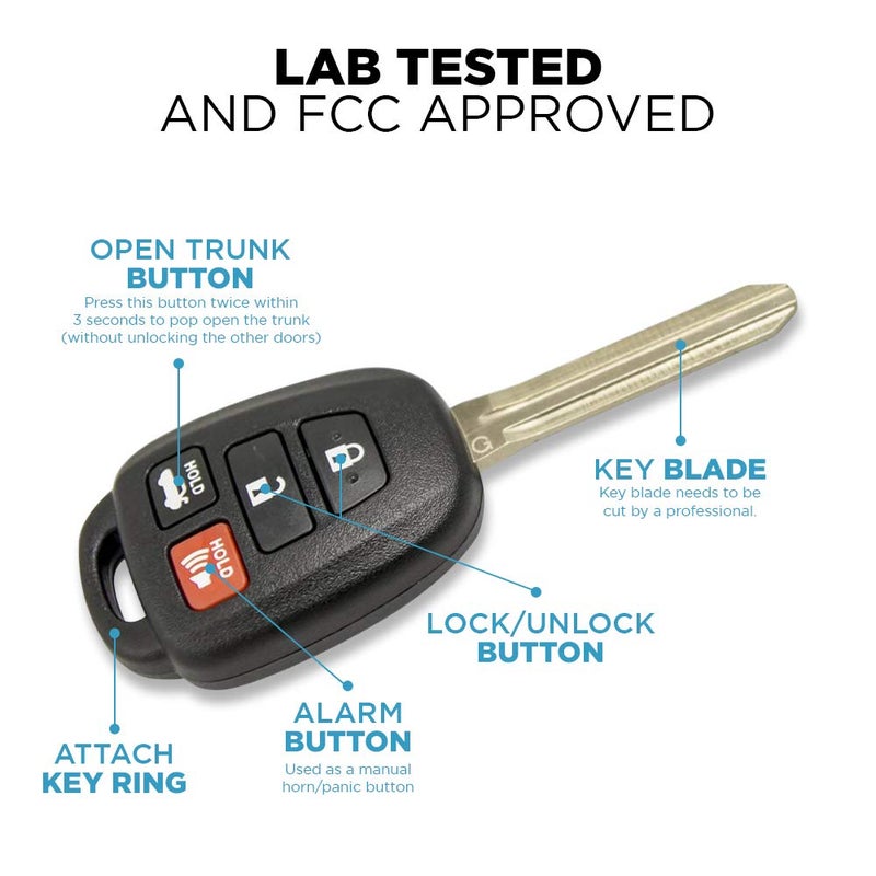 Keyless2Go Replacement for New Keyless Entry Remote Car Key for Vehicles That Use HYQ12BDM with G Chip (2 Pack) - Image 5